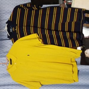 lot of two polo shirts